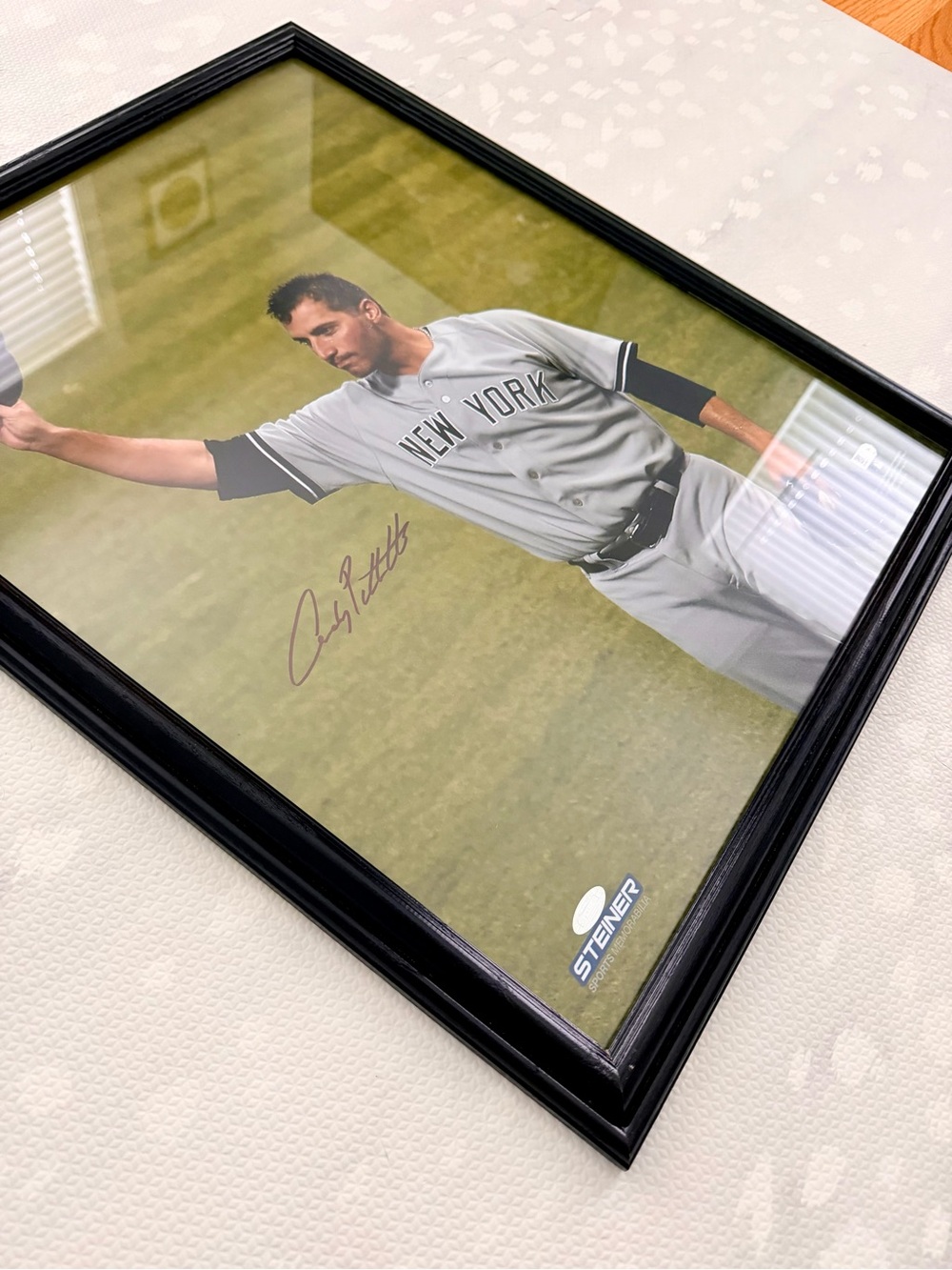 Steiner Sports Authentic Autographed NY Yankees Andy Pettitte 16x20 Framed Photo